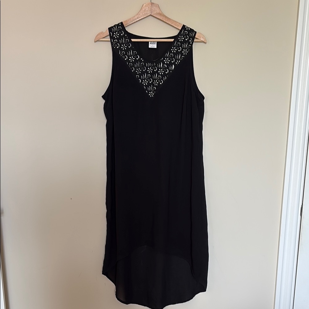 Black Vero Moda High-Low Sleeveless Dress